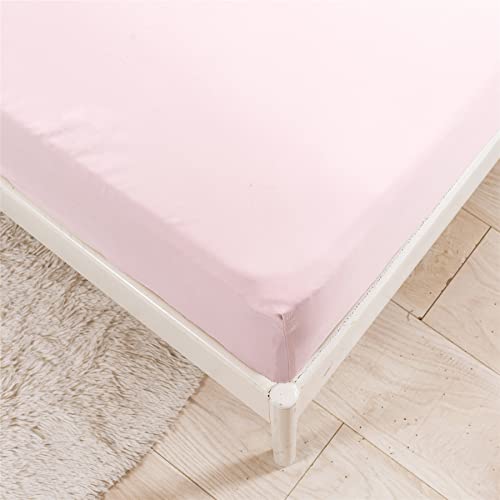 Surwin Einfarbig Spannbettlaken Spannbetttuch Boxspringbett, Mikrofaser Weiche Matratzenbezug Steghöhe bis 35 cm, mit Elastischem Gummiband für Einzelbett Doppelbett (Rosa,160x200x35cm) von Surwin