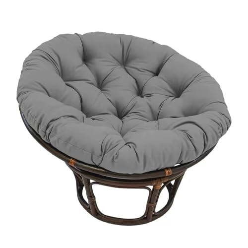 Surwin Hängesessel Kissen, Kissen für Hängesessel Rundes Dicke Stuhlkissen Weich Bequem Gartenstuhlauflage, Kissen Hängesessel für Rattanmöbel und Gartenstuhl (100cm,Anthrazit) von Surwin