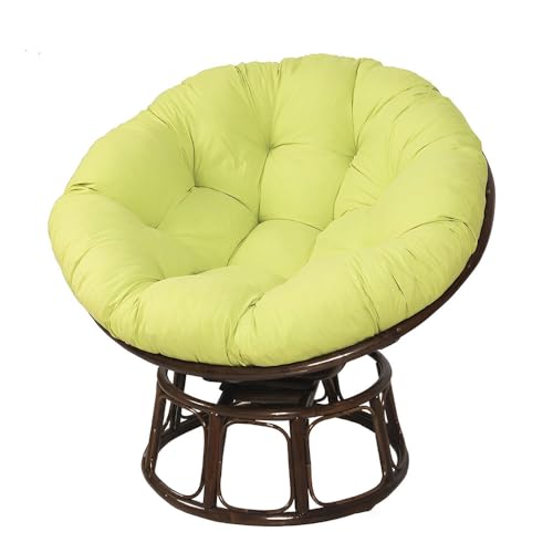 Surwin Hängesessel Kissen, Kissen für Hängesessel Rundes Dicke Stuhlkissen Weich Bequem Gartenstuhlauflage, Kissen Hängesessel für Rattanmöbel und Gartenstuhl (60x60cm,Grün) von Surwin