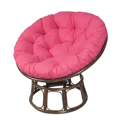 Surwin Hängesessel Kissen, Kissen für Hängesessel Rundes Dicke Stuhlkissen Weich Bequem Gartenstuhlauflage, Kissen Hängesessel für Rattanmöbel und Gartenstuhl (90x90cm,Rosa) von Surwin