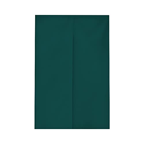Surwin Japanischer Stil Türvorhang, Japan Noren Raumteiler Tapisseri Leinen Lang Vorhänge Partition Gardinen Tür Vorhang Tapisseri für die Türdekoration -Einfarbig (85x90cm,Grün) von Surwin