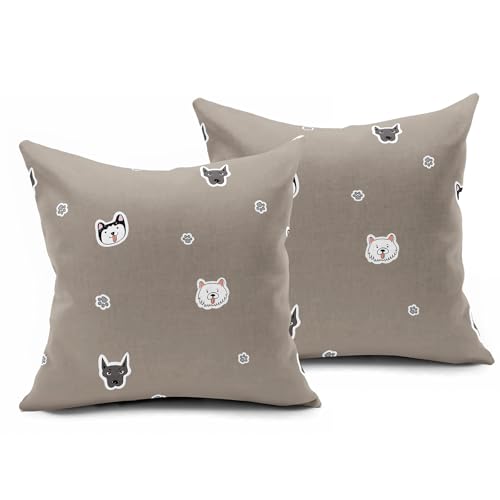 Surwin Kissenbezug 2er Set, Welpe Druck, 80x80cm Surwin Kissenbezug 2er Set, Welpe Druck, 80x80cm von Surwin