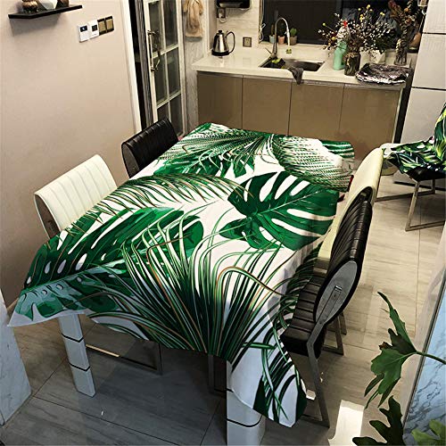 Surwin Tischdecke Tischtuch Pflegeleicht Abwaschbar Schmutzabweisend Tischwäsche (Monstera,100x140cm) von Surwin