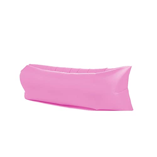 Surwin Wasserdichtes Aufblasbares Sofa,Tragbares Luft Sofa Aufblasbare, Air Lounger, Luftsofa Luftsack Für Outdoor, Strand, Party,Reisen, Camping Gadgets (Rosa,200x70cm) von Surwin