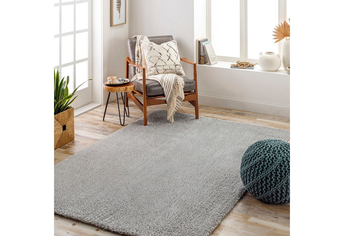 Livabliss Hochflor-Teppich TRENTO, rechteckig, Höhe: 31 mm von Livabliss