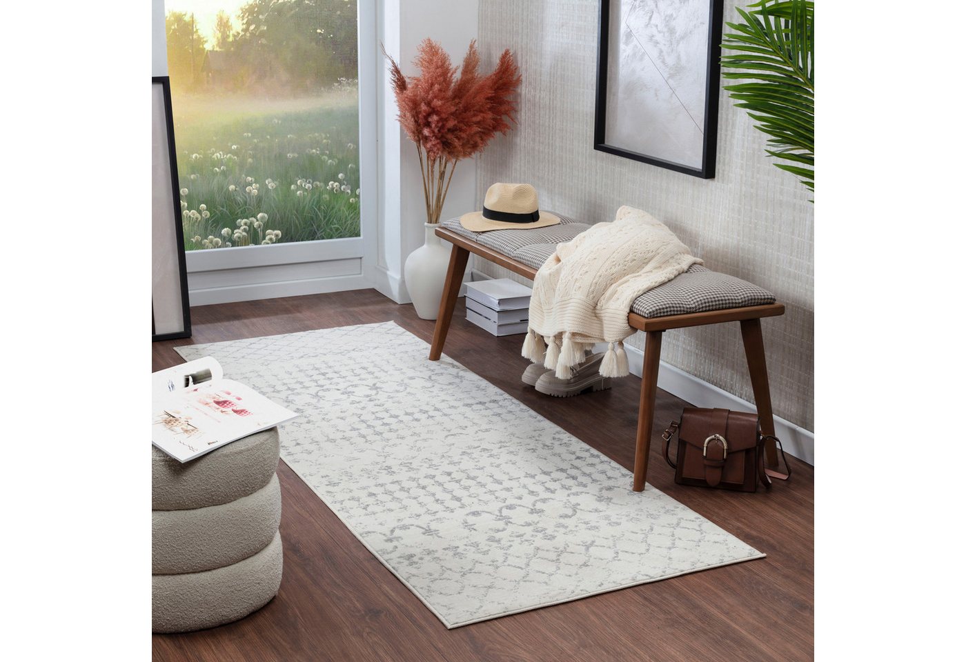 Livabliss Teppich LYON, rechteckig, Höhe: 9 mm, Berber, Ethnisch Boho Kurzflor Wohnzimmerteppich, Schlafzimmer Livabliss Teppich LYON, rechteckig, Höhe: 9 mm, Berber, Ethnisch Boho Kurzflor Wohnzimmerteppich, Schlafzimmer von Livabliss