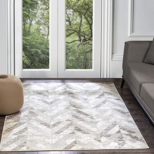 Livabliss Abisko Teppich Wohnzimmer Boho, großer Teppich Schlafzimmer 120x170 cm - Teppich für Esszimmer mit geometrischem Muster, Skandinavischer Wohnzimmerteppich modern in Weiß und Silber Livabliss Abisko Teppich Wohnzimmer Boho, großer Teppich Schlafzimmer 120x170 cm - Teppich für Esszimmer mit geometrischem Muster, Skandinavischer Wohnzimmerteppich modern in Weiß und Silber von Livabliss