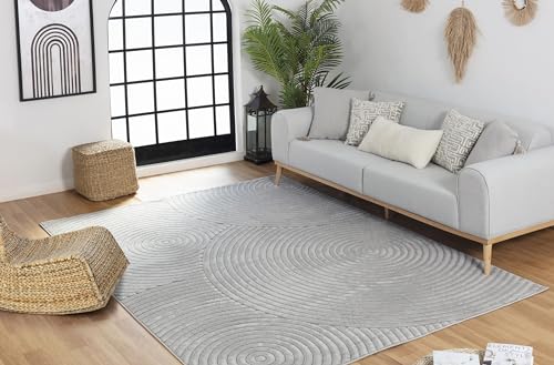 Livabliss Denver Outdoor Teppich - Wetterfest für Balkon, Terrasse, Garten, Küche - 160x220cm Boho Style Teppich für Draußen in Grau Livabliss Denver Outdoor Teppich - Wetterfest für Balkon, Terrasse, Garten, Küche - 160x220cm Boho Style Teppich für Draußen in Grau von Livabliss