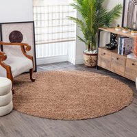 Surya Hochflor-Teppich "UNI CHIC 2301", rund von Surya