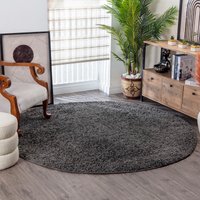 Surya Hochflor-Teppich "UNI CHIC 2302", rund von Surya