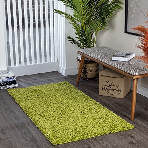 Surya Home Shaggy Berber Teppich Läufer - Flauschiger Teppich für Wohnzimmer, Schlafzimmer, Berber Langflor Hochflor Teppich Weiss flauschig - Teppich Läufer 80x150 cm Läufer Flur in Grün Surya Home Shaggy Berber Teppich Läufer - Flauschiger Teppich für Wohnzimmer, Schlafzimmer, Berber Langflor Hochflor Teppich Weiss flauschig - Teppich Läufer 80x150 cm Läufer Flur in Grün von Livabliss