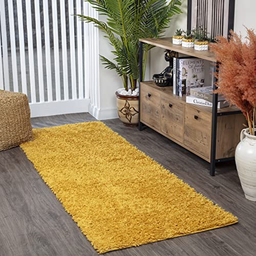 Surya Home Shaggy Berber Teppich Läufer - Flauschiger Teppich für Wohnzimmer, Schlafzimmer, Berber Langflor Hochflor Teppich Weiss flauschig - Teppich Läufer 80x220 cm Läufer Flur in Gelb Surya Home Shaggy Berber Teppich Läufer - Flauschiger Teppich für Wohnzimmer, Schlafzimmer, Berber Langflor Hochflor Teppich Weiss flauschig - Teppich Läufer 80x220 cm Läufer Flur in Gelb von Livabliss