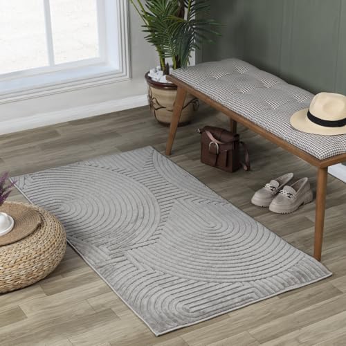 Livabliss Outdoor Teppich Houston - Wetterfest für Balkon, Terrasse, Garten, Küche - In und Outdoor Boho Style Teppich Grau 80x150 cm Livabliss Outdoor Teppich Houston - Wetterfest für Balkon, Terrasse, Garten, Küche - In und Outdoor Boho Style Teppich Grau 80x150 cm von Livabliss