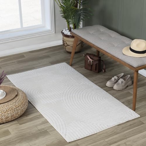 Livabliss Houston Outdoor Teppich Wetterfest - In und Outdoor für Balkon, Terrasse, Garten, Küche - 80x150 cm, Boho Style, Weiß Livabliss Houston Outdoor Teppich Wetterfest - In und Outdoor für Balkon, Terrasse, Garten, Küche - 80x150 cm, Boho Style, Weiß von Livabliss
