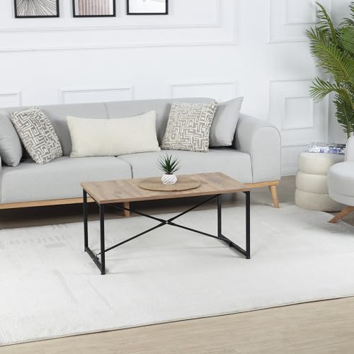 Surya Kobe Teppich Wohnzimmer Modern – Abstrakt Design in Marmor Optik für Wohnzimmer, Esszimmer, Schlafzimmer – weicher Marmor Teppich, Kurzflor Teppich groß 160x213cm in Creme von Surya