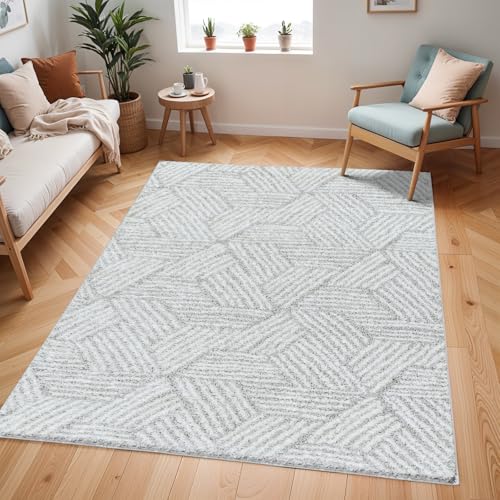 Livabliss Kapan Shaggy Berber Teppich - Flauschiger Teppich für Wohnzimmer, Esszimmer, Schlafzimmer, Langflor Hochflor Teppich flauschig - Teppich groß 160x213 cm, Wohnzimmerteppich in Creme, Hellgrau Livabliss Kapan Shaggy Berber Teppich - Flauschiger Teppich für Wohnzimmer, Esszimmer, Schlafzimmer, Langflor Hochflor Teppich flauschig - Teppich groß 160x213 cm, Wohnzimmerteppich in Creme, Hellgrau von Livabliss