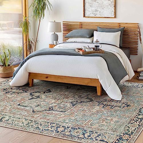 Surya Luxor maschinenwaschbarer Teppich – Vintage-Läufer für Wohnzimmer, Küche, Schlafzimmer, Esszimmer, Outdoor – traditioneller orientalischer Boho-Teppichstil – großer Teppich 200 x 275 cm, von Surya