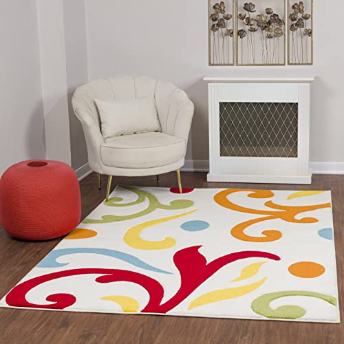 Surya Marseille Wohnzimmer Teppich modern – Abstrakt Design in Marmor Optik für Wohnzimmer 200x275 cm, Esszimmer, Schlafzimmer - Marmor Teppich groß, weicher Teppich Kurzflor in Weiß und Vielfarbig Surya Marseille Wohnzimmer Teppich modern – Abstrakt Design in Marmor Optik für Wohnzimmer 200x275 cm, Esszimmer, Schlafzimmer - Marmor Teppich groß, weicher Teppich Kurzflor in Weiß und Vielfarbig von Livabliss