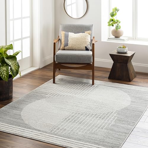 Surya Mombasa Geometrischer Teppich - Teppich modern Wohnzimmer, Esszimmer, Schlafzimmer - weicher Abstrakt Boho Teppich Kurzflor Teppich für einfache Pflege - Teppich groß 160x216cm Braun und Beige von Surya