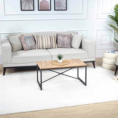 Surya Pomer Wohnzimmer Teppich modern – Abstrakt Design in Marmor Optik für Wohnzimmer 200x275 cm, Esszimmer, Schlafzimmer - Marmor Teppich groß, weicher Teppich Kurzflor in Creme von Livabliss