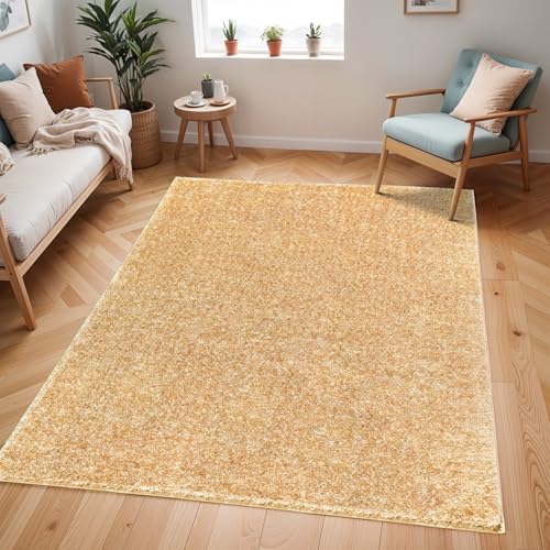 Surya Shaggy Rug Shaggy Berber Teppich - Flauschiger Teppich für Wohnzimmer, Esszimmer, Schlafzimmer, Langflor Hochflor Teppich flauschig - Teppich groß 200x275 cm, Wohnzimmerteppich in Gelb Surya Shaggy Rug Shaggy Berber Teppich - Flauschiger Teppich für Wohnzimmer, Esszimmer, Schlafzimmer, Langflor Hochflor Teppich flauschig - Teppich groß 200x275 cm, Wohnzimmerteppich in Gelb von Livabliss