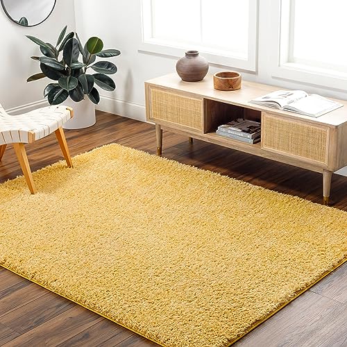 Surya Shaggy Teppich - Moderne Teppiche für Wohnzimmer, Esszimmer, Weiche Shaggy Teppiche für Schlafzimmer - Flauschiger Teppich für Schlafzimmer, Plüschflor und pflegeleicht - Großer Teppich 160 x von Artistic Weavers