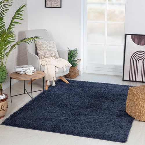 Surya Shaggy Teppich - Moderne Teppiche für Wohnzimmer, Esszimmer, Weiche Shaggy Teppiche für Schlafzimmer - Flauschiger Teppich für Schlafzimmer, Plüschflor und pflegeleicht - Großer Teppich 160 x von Surya