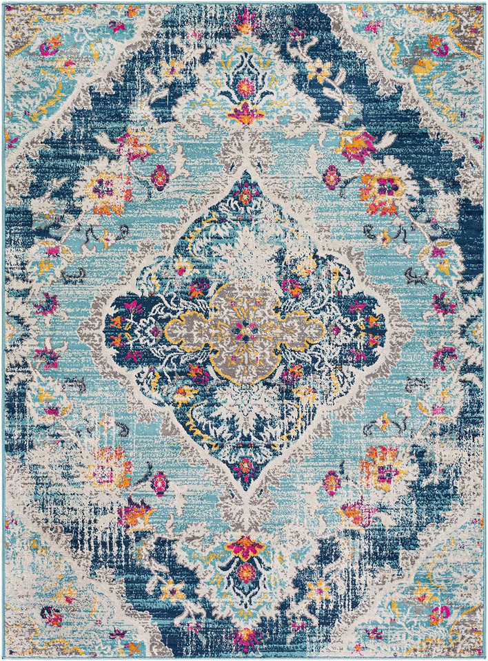 Livabliss Teppich ADEN, rechteckig, Höhe: 10 mm, Vintage Orientteppich, Kurzflor Boho Wohnzimmerteppich, Läufer von Livabliss