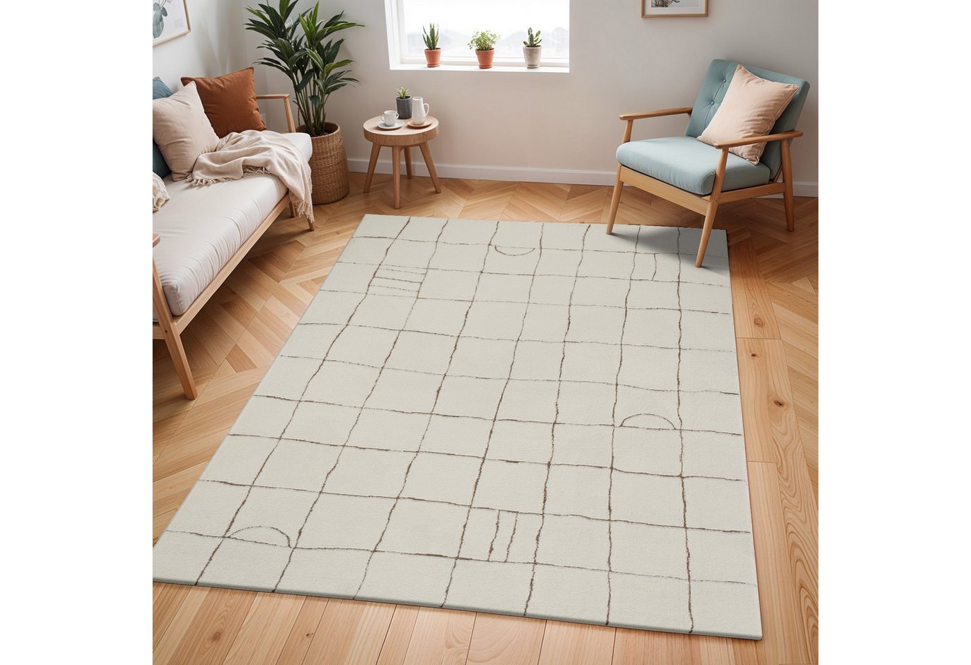 Surya Teppich INCHON, rechteckig, Höhe: 14 mm, Skandi Design, Modern Boho Kurzflor Wohnzimmerteppich, Schlafzimmer Surya Teppich INCHON, rechteckig, Höhe: 14 mm, Skandi Design, Modern Boho Kurzflor Wohnzimmerteppich, Schlafzimmer von Surya