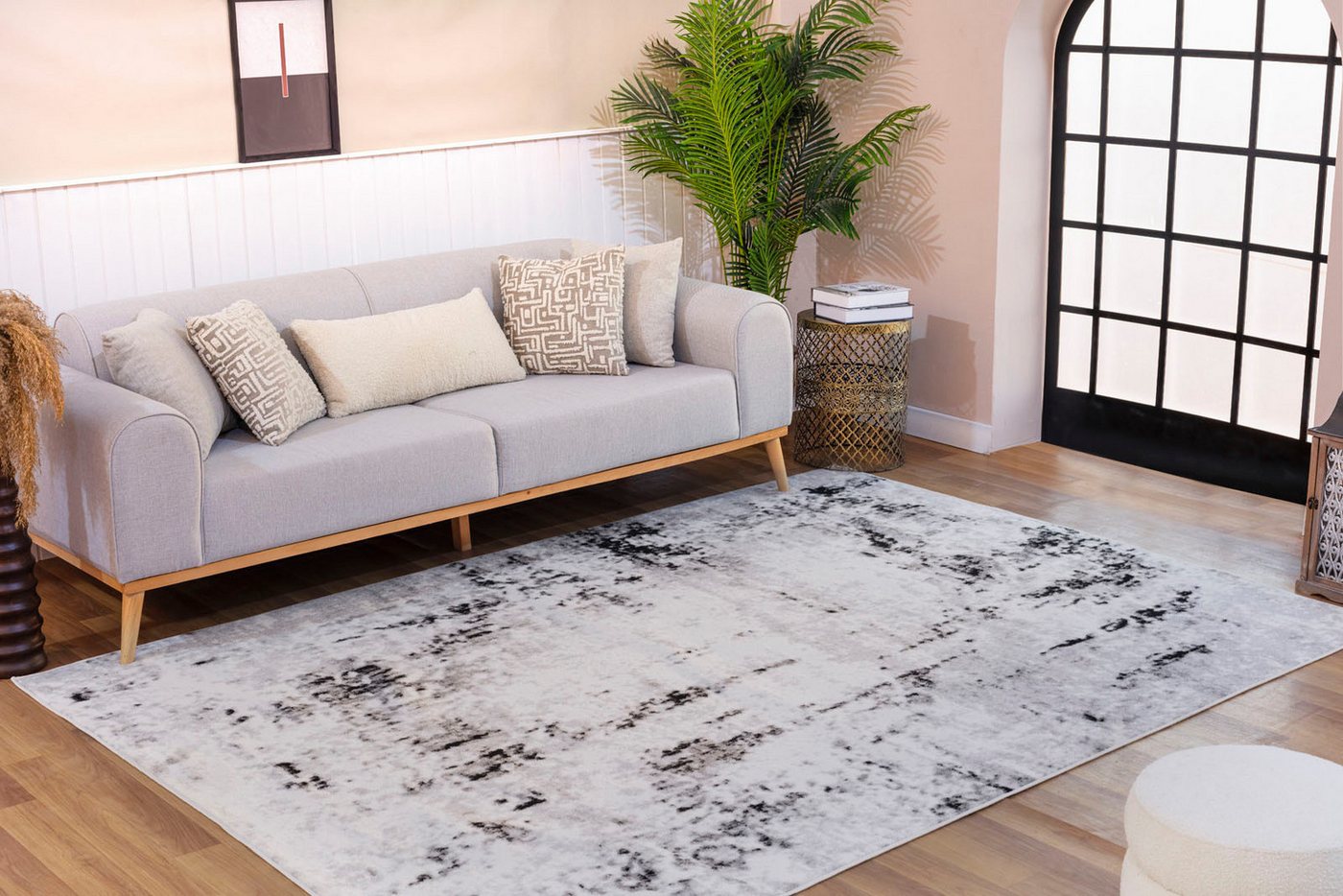 Teppich Abstract, Surya, rechteckig, Höhe: 11 mm, Modern Marmor Design, Wohnzimmerteppich, Schlafzimmer von Surya