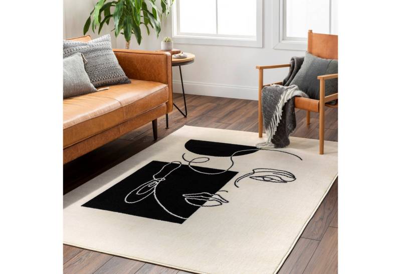 Livabliss Teppich COBO, rechteckig, Höhe: 11 mm, Skandi Design, Modern Boho Kurzflor Wohnzimmerteppich, Schlafzimmer von Livabliss