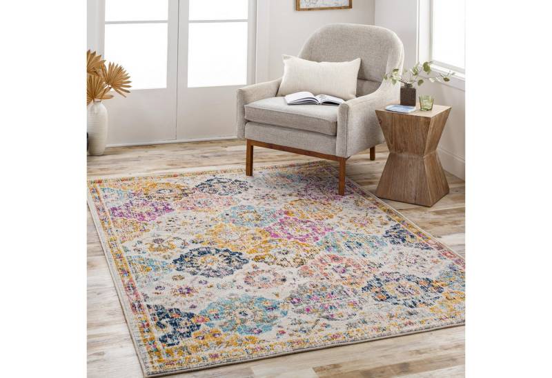 Livabliss Teppich CUZCO, rechteckig, Höhe: 7 mm, Vintage Orientteppich, Kurzflor Boho Wohnzimmerteppich, Läufer von Livabliss