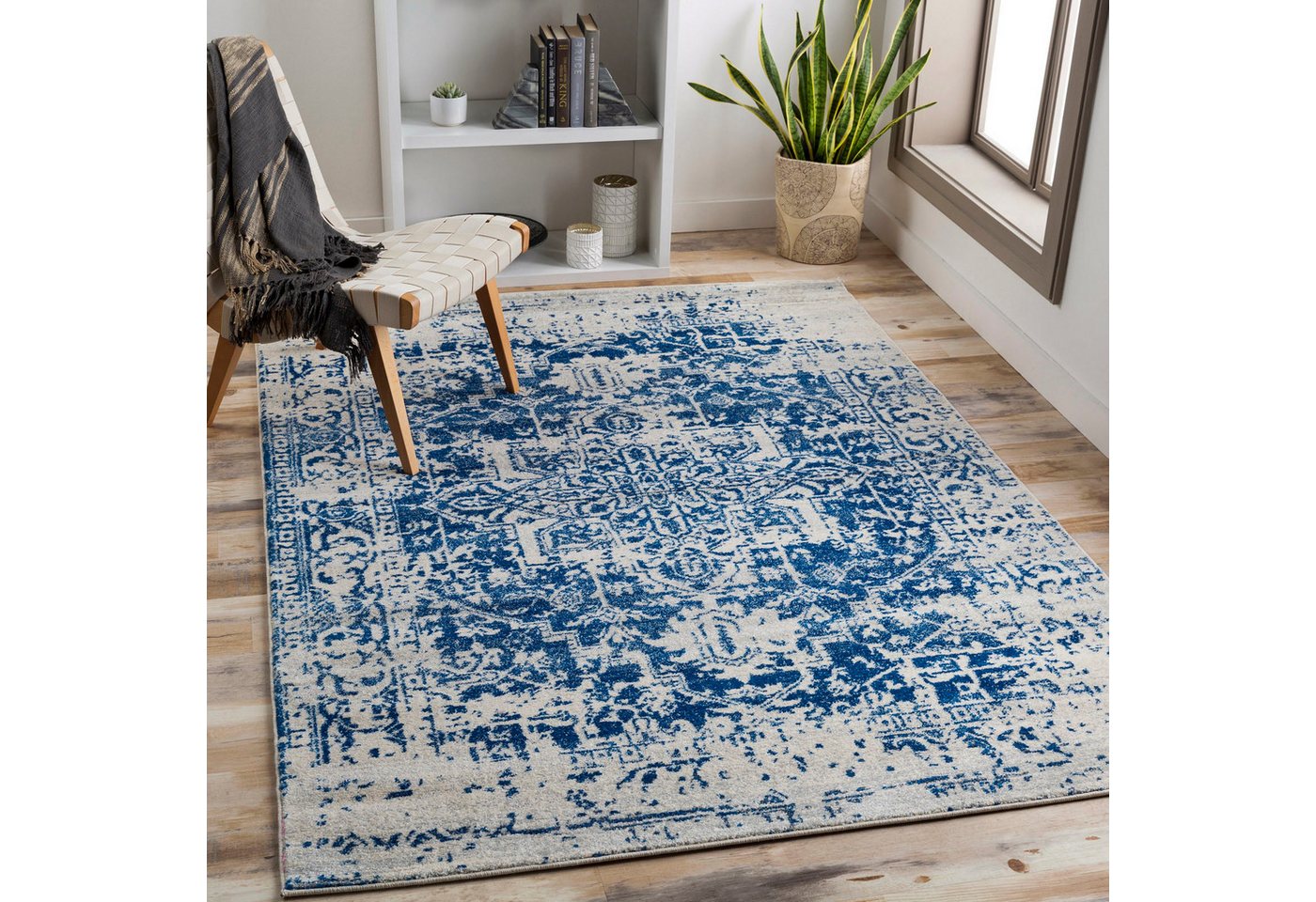 Livabliss Teppich SYRACUSA, rechteckig, Höhe: 12 mm, Vintage Orientteppich, Kurzflor Boho Wohnzimmerteppich, Läufer Livabliss Teppich SYRACUSA, rechteckig, Höhe: 12 mm, Vintage Orientteppich, Kurzflor Boho Wohnzimmerteppich, Läufer von Livabliss