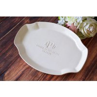 Hochzeitsgeschenk Für Mutter Der Braut Oder Des Bräutigams - Personalisierte Servierplatte von Susabellas