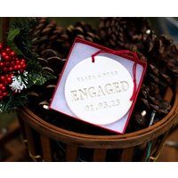 Verlobungsring - Personalisiert Mit Namen Und Datum Verlobungsgeschenk Oder Weihnachtsgeschenk, Weihnachtsverlobung von Susabellas