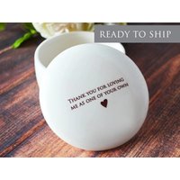 stiefmutter Hochzeitsgeschenk, Geburtstagsgeschenk - Bereit Zum Versand Runde Erinnerungsbox Danke, Dass Du Mich Liebst von Susabellas