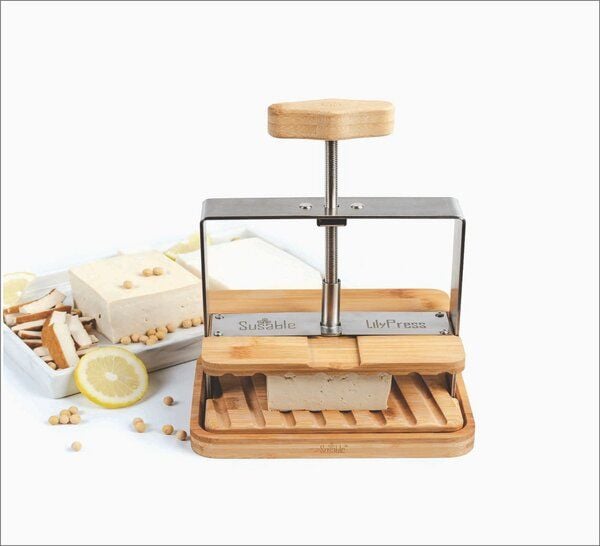 Susable Lily Press" Tofu- & Käsepresse mit 3 Druckstufen – Perfektes Trocknen / Hart und Soft Press-Stufen von Susable