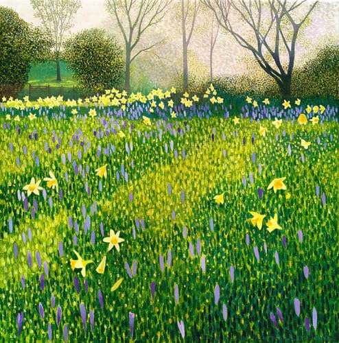 Susan Entwistle Art "Cambo Gärten Fenchel Limited Edition Leinwand, Mehrfarbig, 50 x 50 cm von Susan Entwistle Art