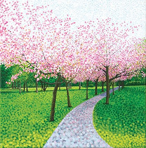 Susan Entwistle Art "Cherry Blossom Limited Edition Leinwand, Mehrfarbig, 50 x 50 cm von Susan Entwistle Art