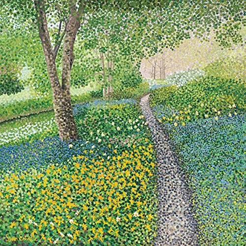 Susan Entwistle Kunstdruck Daffodil Weg Limited Edition Papier, Mehrfarbig, 50 x 50 cm von Susan Entwistle Art