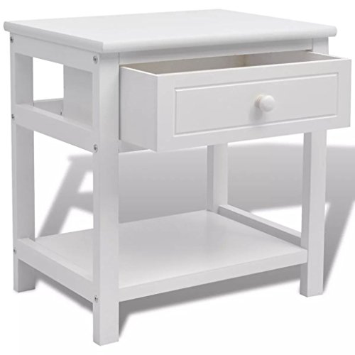 Susany 2 STK Nachttisch mit 1 Schublade Nachtshrank Beistellschrank Nachtkonsolen Nachtkommde Wohnzimmerschrank Holzschrank Beistelltisch Telefontischchen Holz Weiß Susany 2 STK Nachttisch mit 1 Schublade Nachtshrank Beistellschrank Nachtkonsolen Nachtkommde Wohnzimmerschrank Holzschrank Beistelltisch Telefontischchen Holz Weiß von Susany