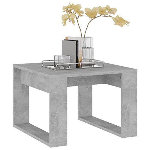 Susany Beistelltisch Couchtisch Sofatisch Kaffeetisch Wohnzimmertisch Spanplatte Betongrau 50x50x35 cm von Susany