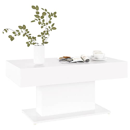 Susany Couchtisch Beistelltisch Wohnzimmertisch Kaffeetisch Sofatisch Teetisch Modernes Design Holzwerkstoff Weiß 96x50x45 cm von Susany