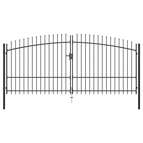 Susany Doppelflügel-Gartentor Gartentür Doppeltor Garten-Zauntor Tor Gartenpforte Mit Speerspitzen & 3 Schlüssel,Gartenbarriere Hoftor Industrietor Einfahrtstor Doppelflügeltor Gitterzauntor Susany Doppelflügel-Gartentor Gartentür Doppeltor Garten-Zauntor Tor Gartenpforte Mit Speerspitzen & 3 Schlüssel,Gartenbarriere Hoftor Industrietor Einfahrtstor Doppelflügeltor Gitterzauntor von Susany