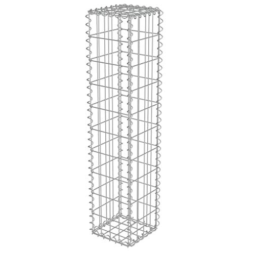 Susany Gabionenwand mit Abdeckung Gabione Drahtkorb Steingabionen Steinkorb Verzinkter Stahl 20 x 20 x 100 cm Silbern 1400 kg/m³ Susany Gabionenwand mit Abdeckung Gabione Drahtkorb Steingabionen Steinkorb Verzinkter Stahl 20 x 20 x 100 cm Silbern 1400 kg/m³ von Susany