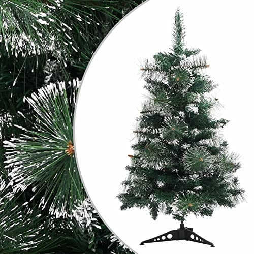 Susany Künstlicher Weihnachtsbaum mit Ständer Christbaum Tannenbaum Dekobaum Kunstbaum Weihnachten Dekoration Weihnachtsdeko Weihnachtsatmosphäre Weihnachtsdekorationen Grün und Weiß 60 cm PVC von Susany