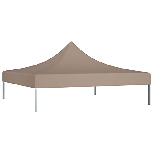 Susany Pavillondach UV- und wasserbeständig Pavillon Dachplane Ersatzdach Partyzelt Gartenzelt 3x3 m Taupe 270 g/m² von Susany