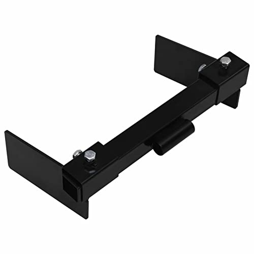 Susany Schneepflugadapter für Rasentraktor Rasenmäher Mäher Schneeschild Räumschild Schneepflug Anbausatz Stahl 401x220x120mm Schwarz von Susany