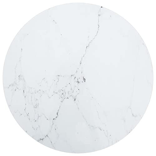 Susany Tischplatte, Glasplatte Tisch, Glasplatte Rund, Tischplatte aus Gehärtetem Glas Tisch, Glasscheibe, Hartglas in Marmoroptik, Weiß Ø60x0,8 cm Susany Tischplatte, Glasplatte Tisch, Glasplatte Rund, Tischplatte aus Gehärtetem Glas Tisch, Glasscheibe, Hartglas in Marmoroptik, Weiß Ø60x0,8 cm von Susany