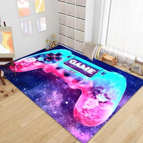 Suserritbcho Game Controller Bereich, rutschfeste Fußmatte, Spielkonsole Dekoration, Waschbar Gaming Teppich für Jungen Schlafzimmer Wohnzimmer Dekor, 160 x 200 cm, B Suserritbcho Game Controller Bereich, rutschfeste Fußmatte, Spielkonsole Dekoration, Waschbar Gaming Teppich für Jungen Schlafzimmer Wohnzimmer Dekor, 160 x 200 cm, B von Suserritbcho